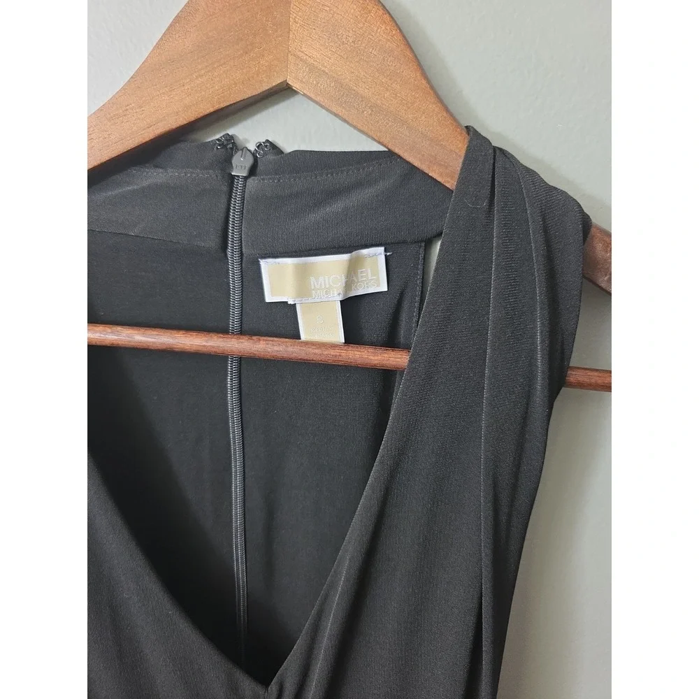 Michael Kors Jumpsuit Black Flare Leg Small Women's One Piece Cocktail Wedding